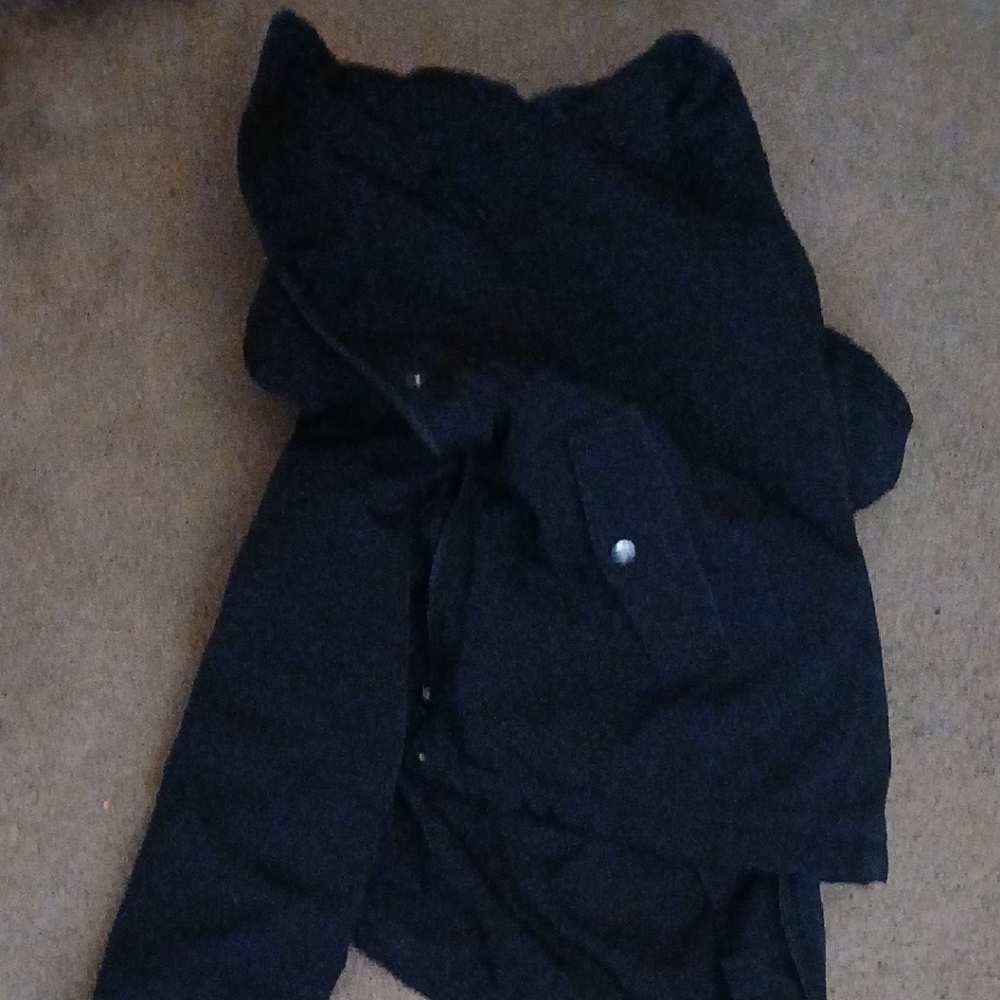 Laura Scott Black Coat with Cat Ear Hood
